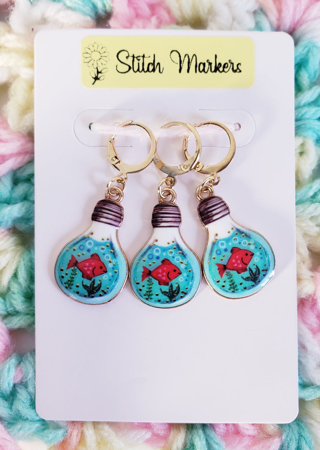Goldfish Aquarium Stitch Markers