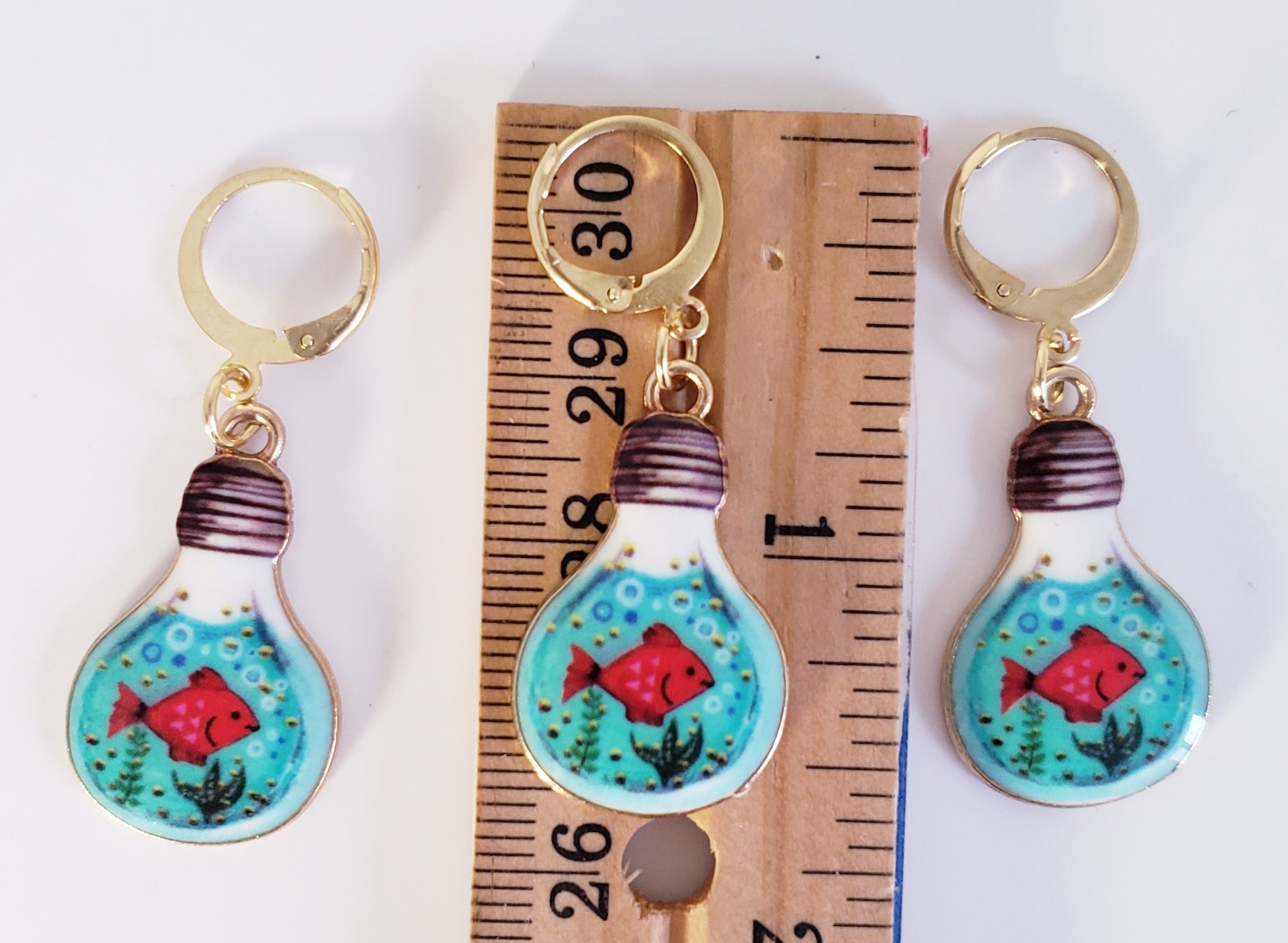 Goldfish Aquarium Stitch Markers