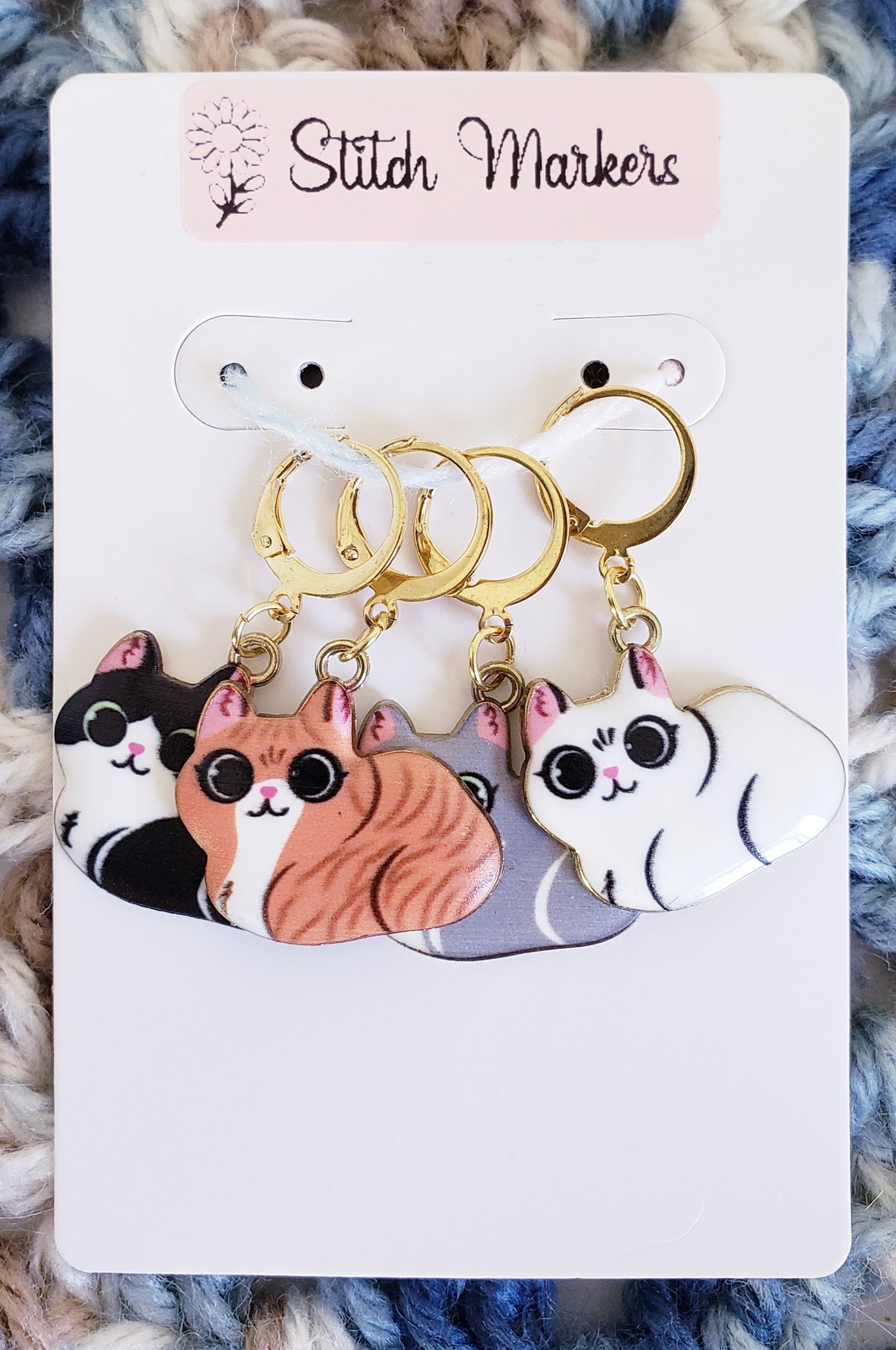 Cat Loaf Stitch Markers