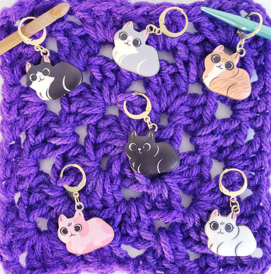 Cat Loaf Stitch Markers