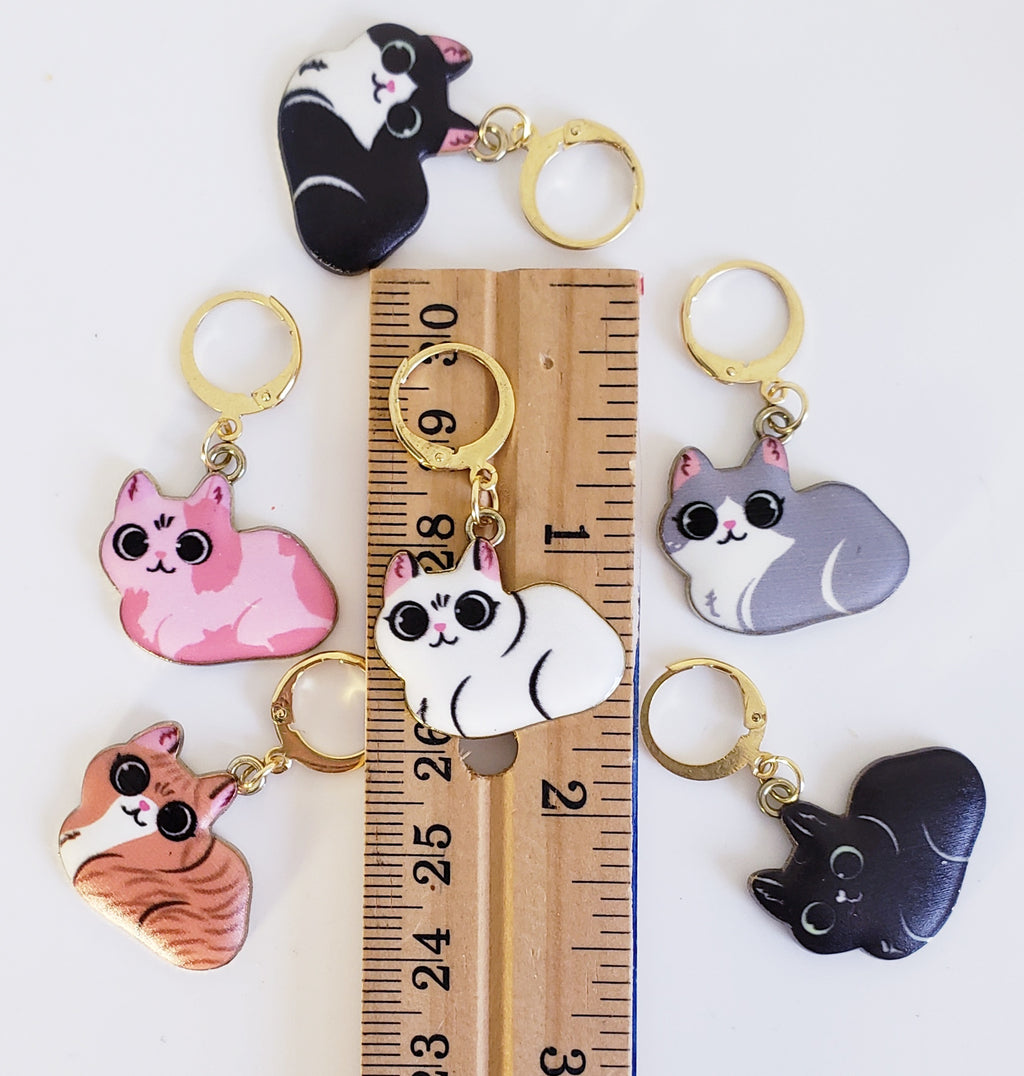 Cat Loaf Stitch Markers