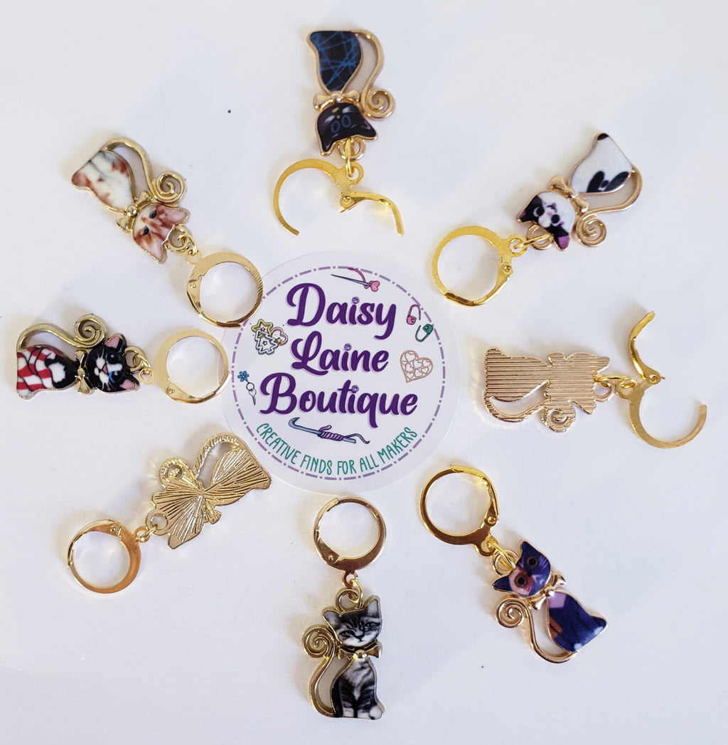 Cat Curly Tail Stitch Markers