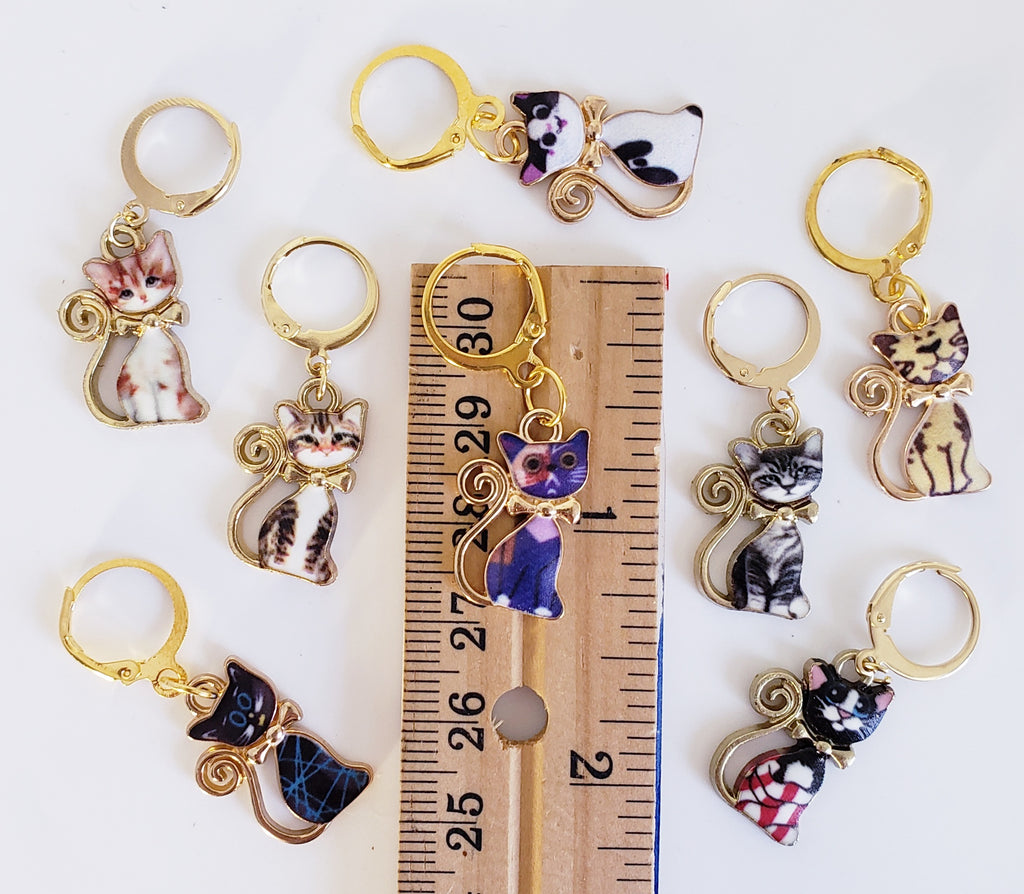Cat Curly Tail Stitch Markers