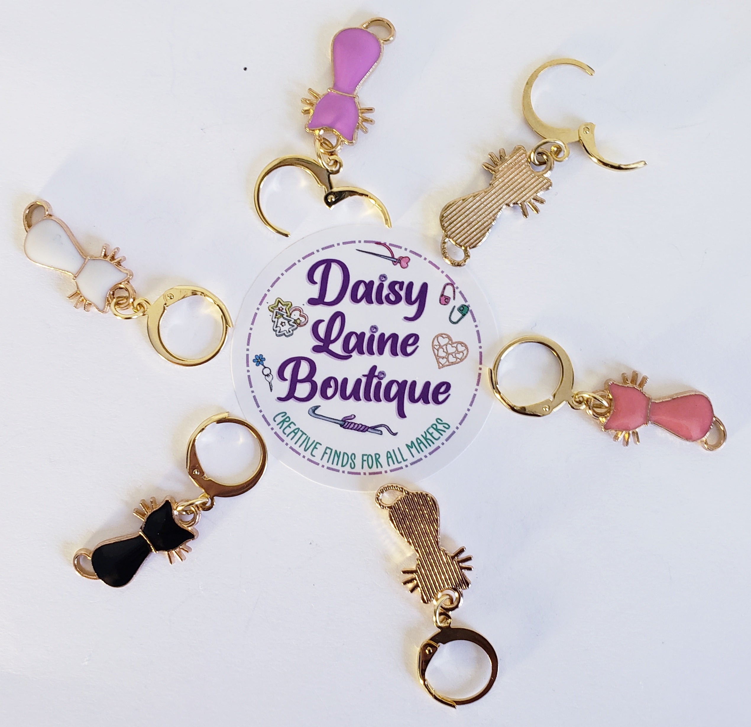 Cat Silhouette Stitch Markers