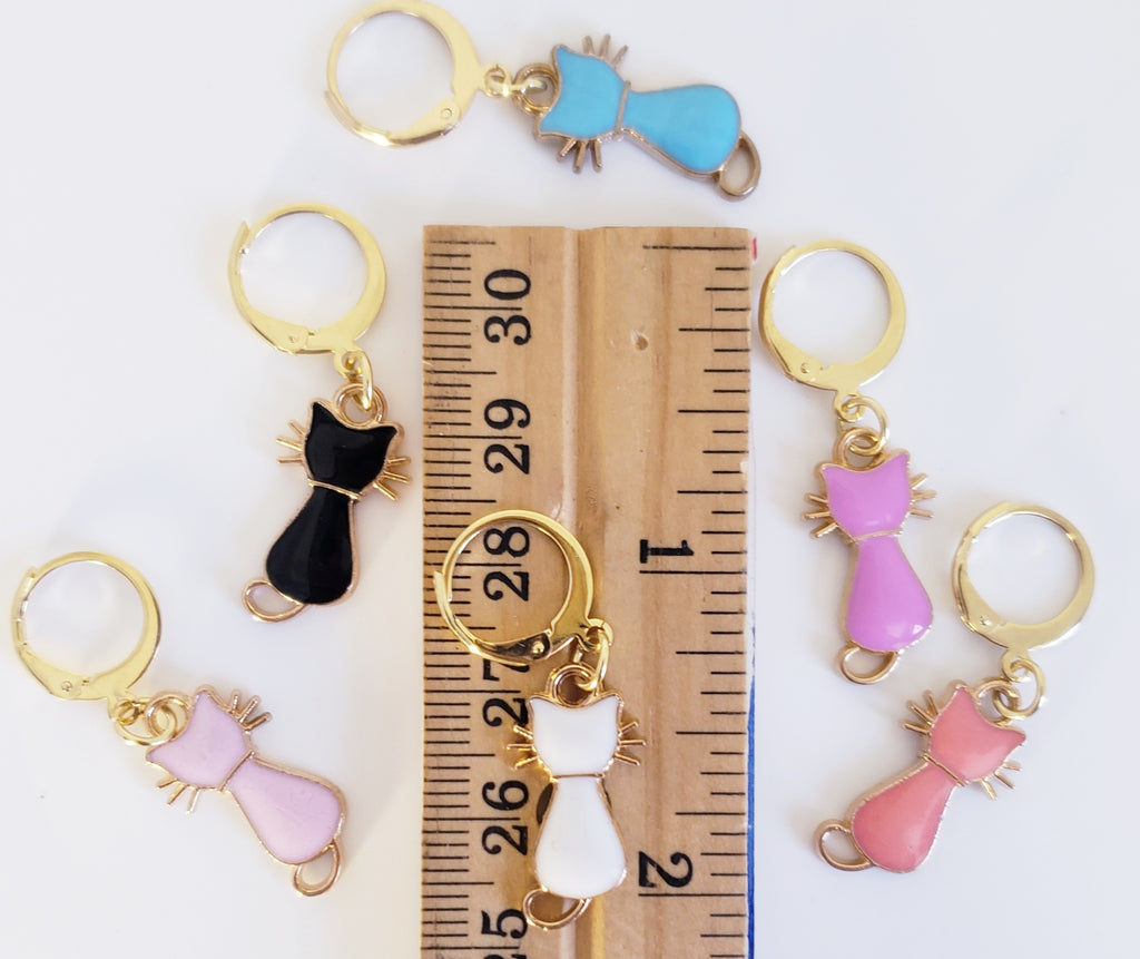 Cat Silhouette Stitch Markers