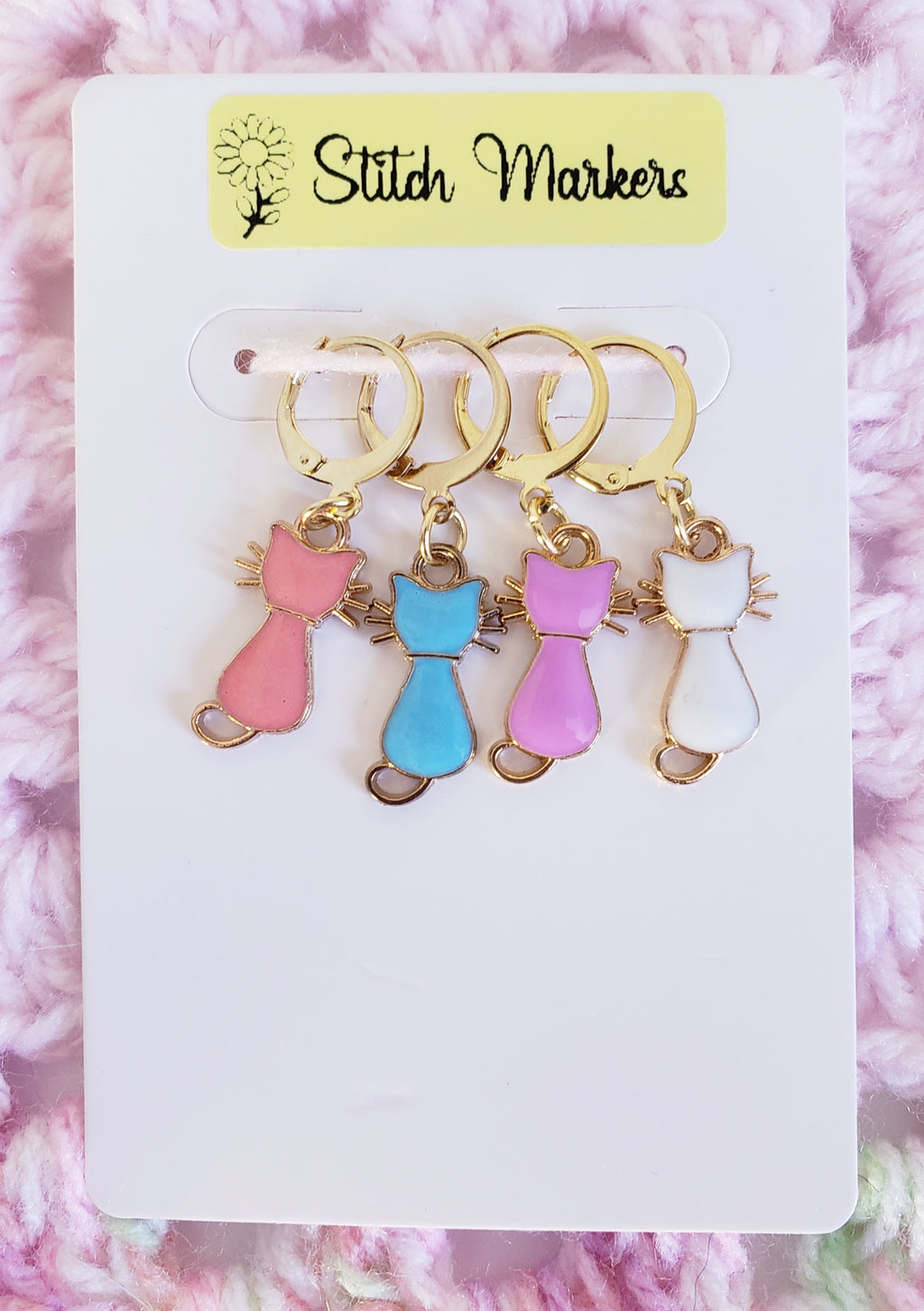 Cat Silhouette Stitch Markers