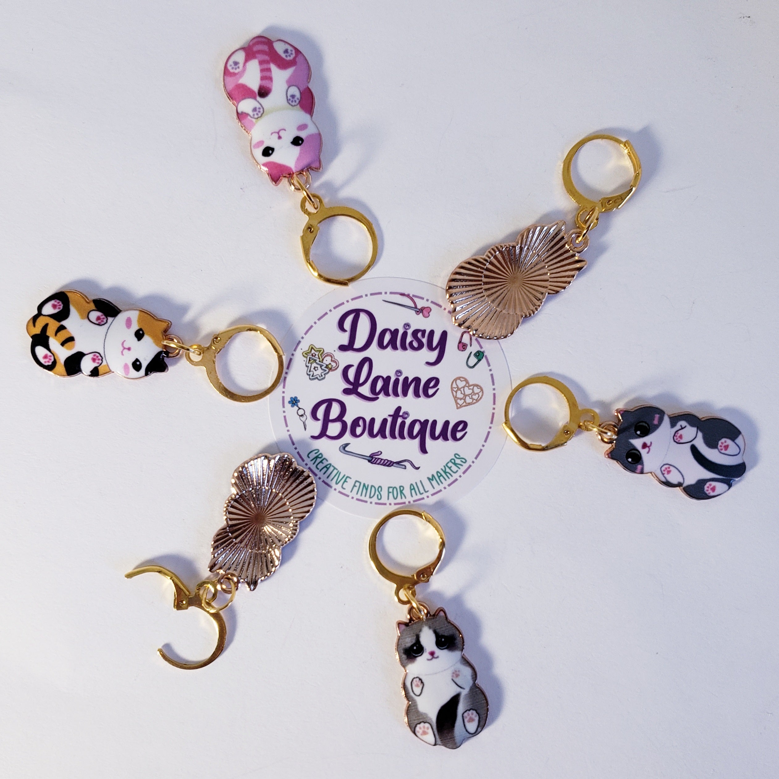 Cat Cuddle Stitch Markers