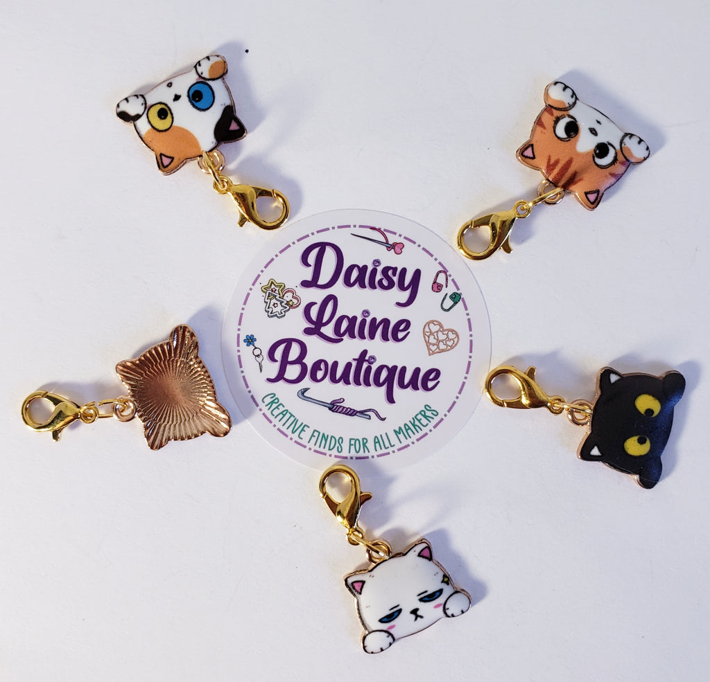 Cat Peek A Boo Stitch Markers