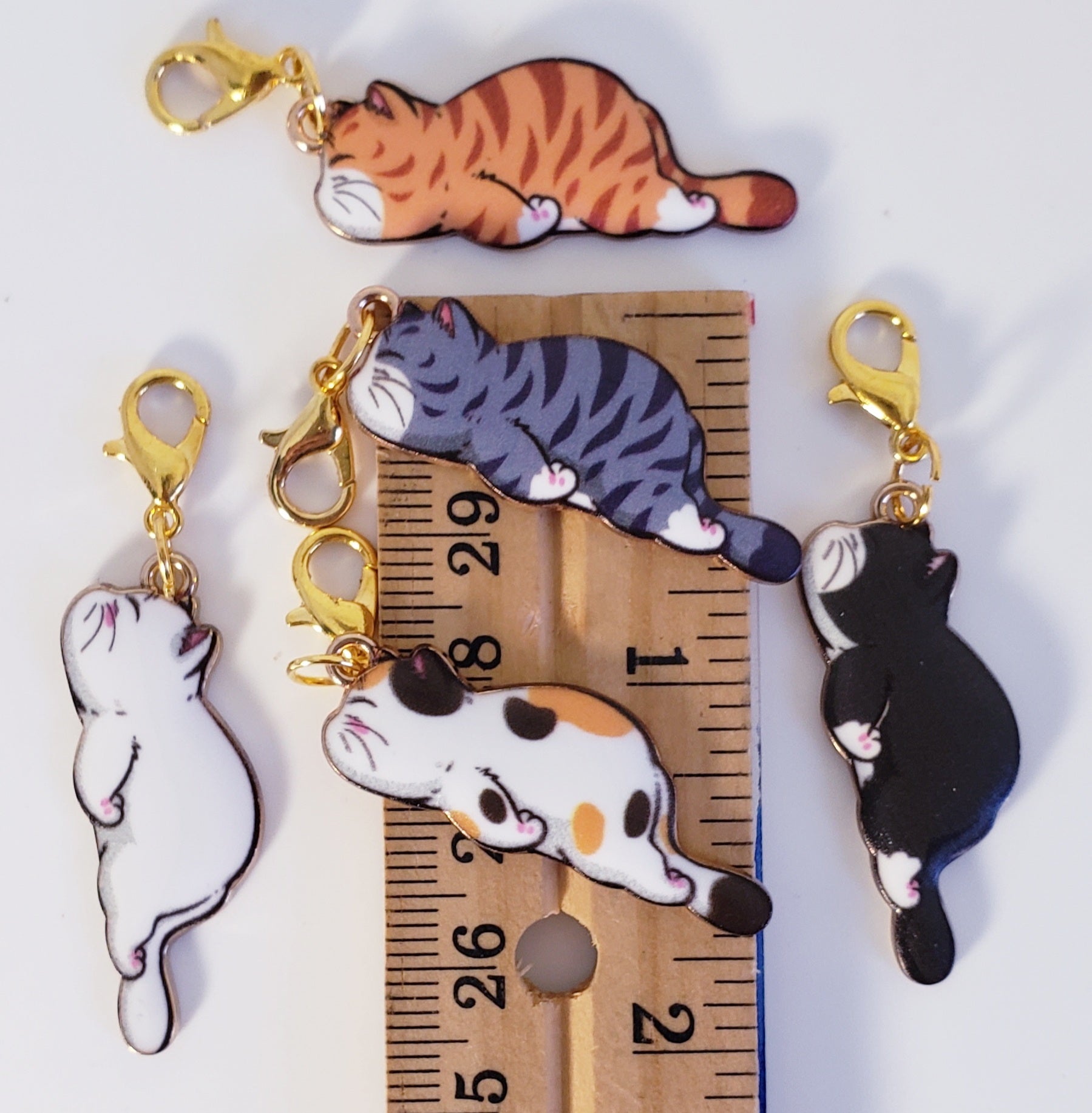 Cat Sleeping Stitch Markers