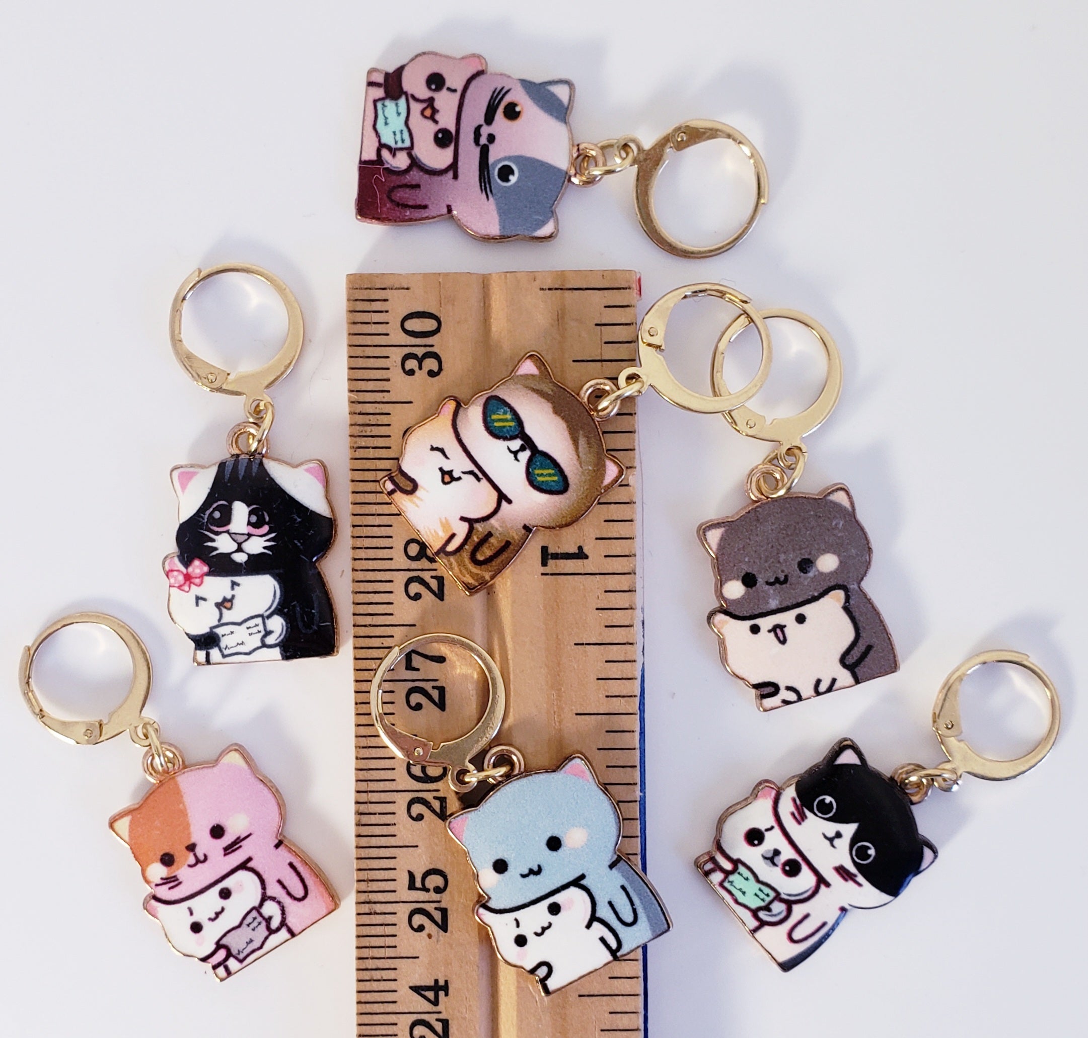 Cat Mama & Baby Stitch Markers