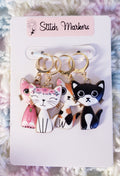 Cat Sitting Stitch Markers