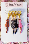 Cat Movable Tail Stitch Markers