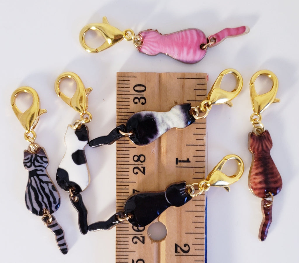 Cat Movable Tail Stitch Markers