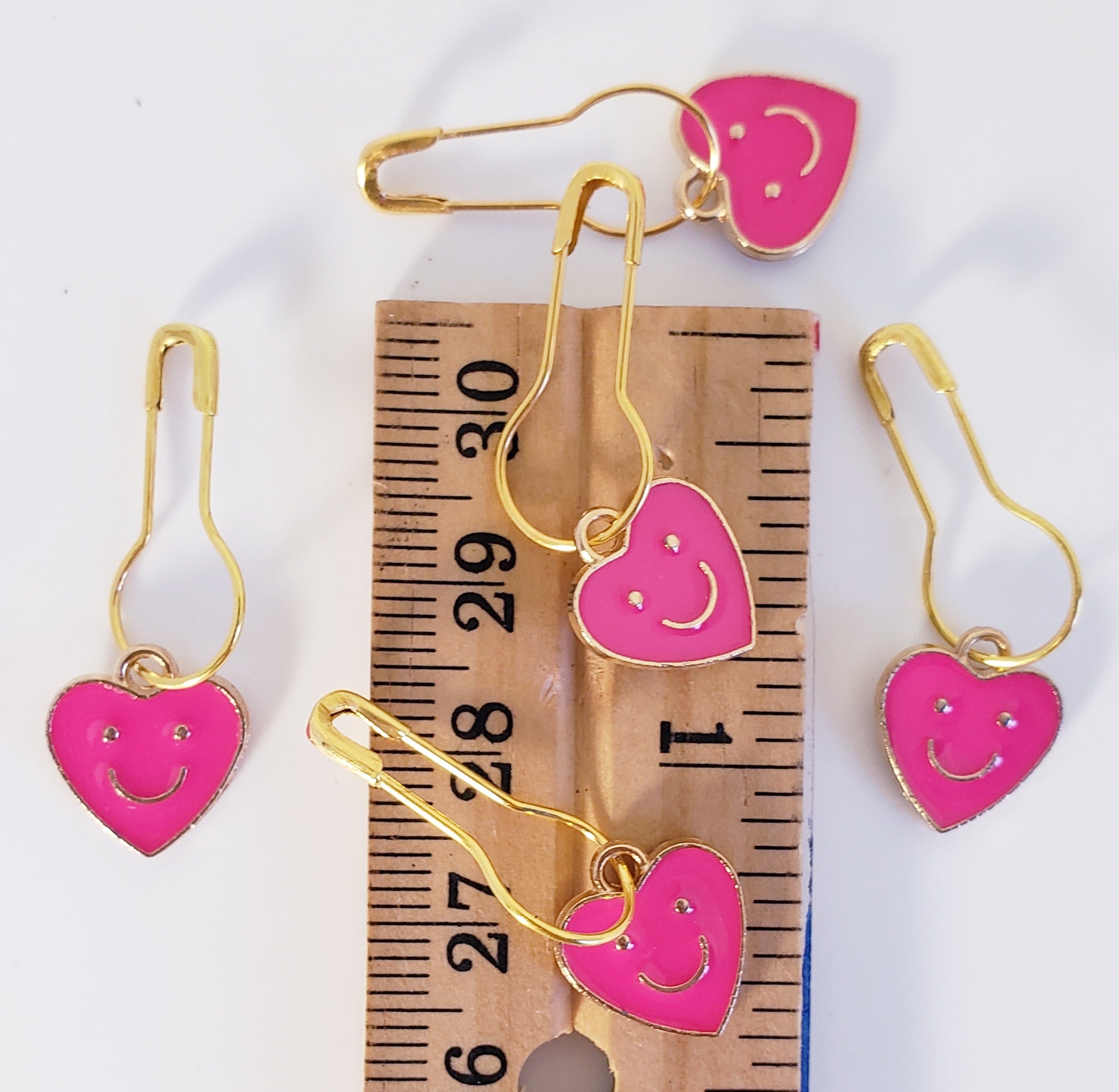 Heart Smiley Stitch Markers