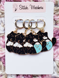 Cat Mountain Rain Stitch Markers