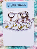 Cat Leaf Stitch Markers