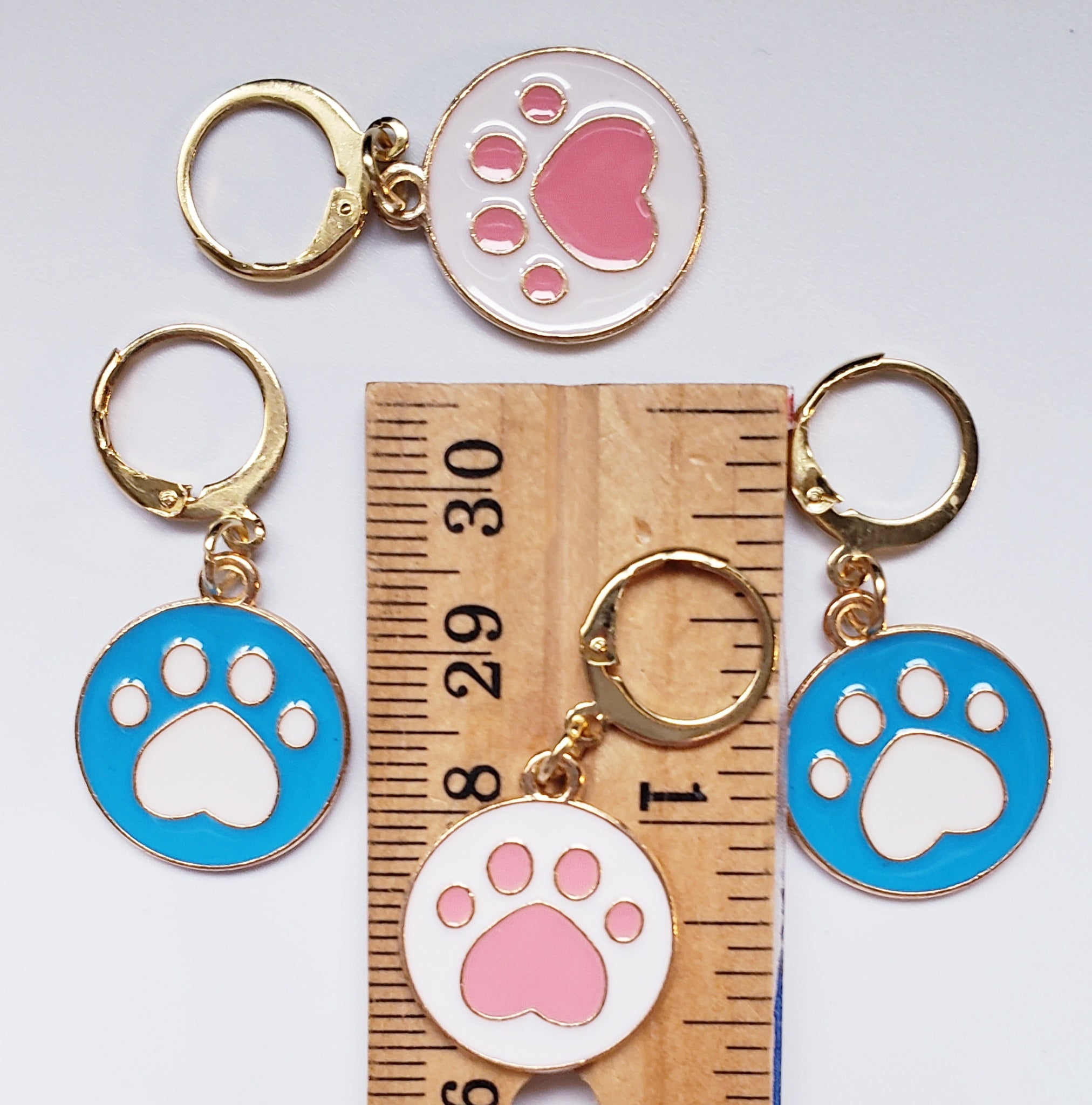 Paw Print Rounds Stitch Markers
