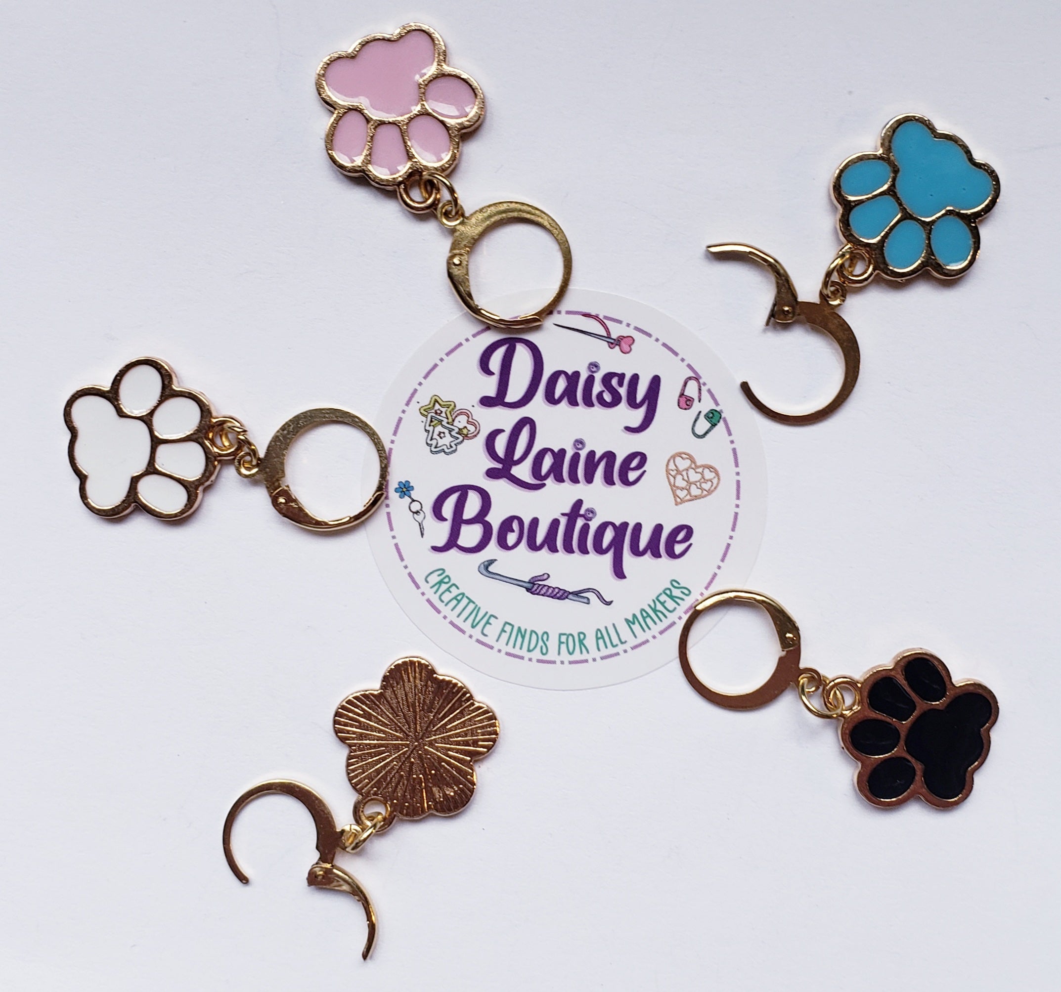 Paw Print Stitch Markers