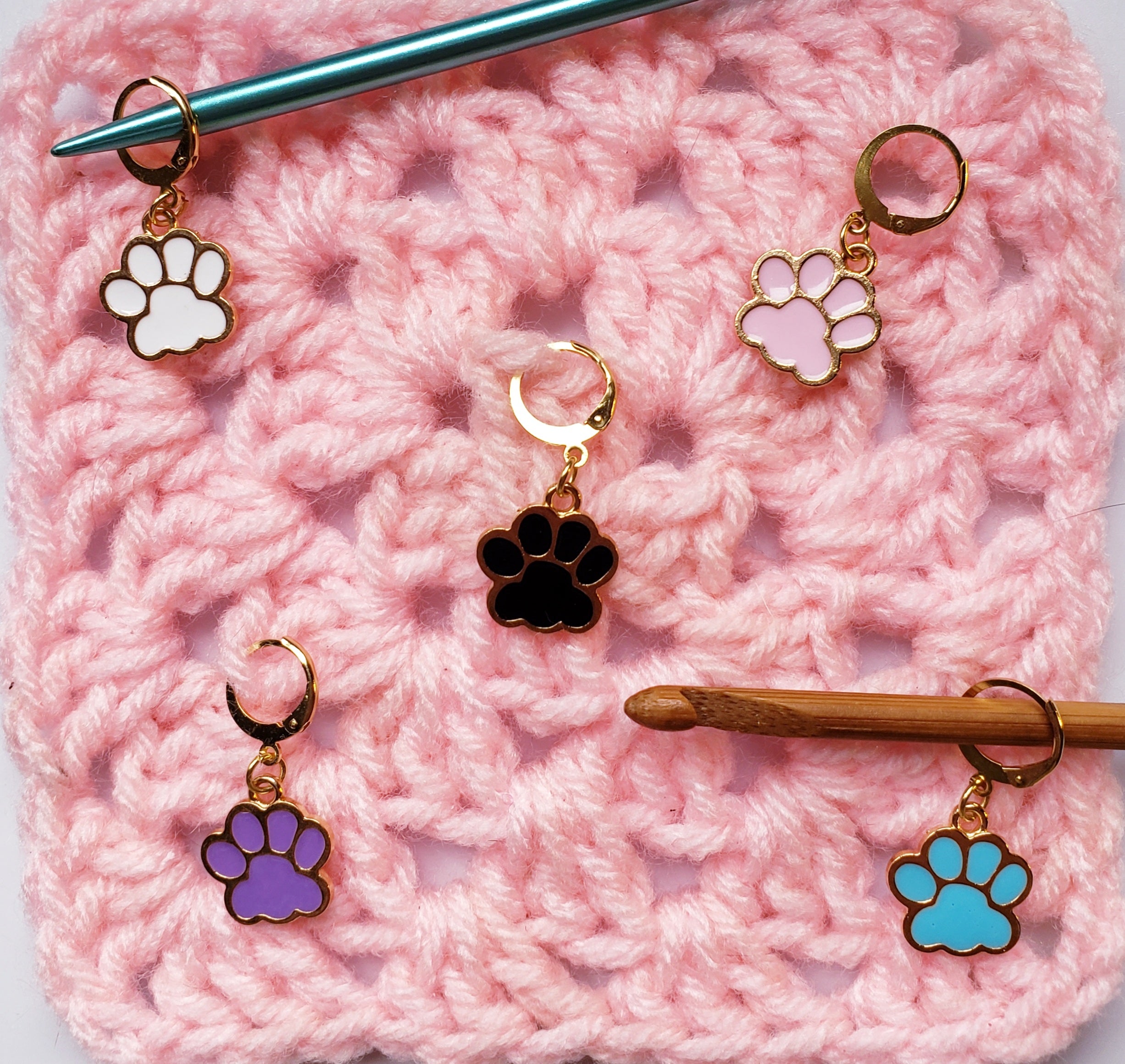 Paw Print Stitch Markers
