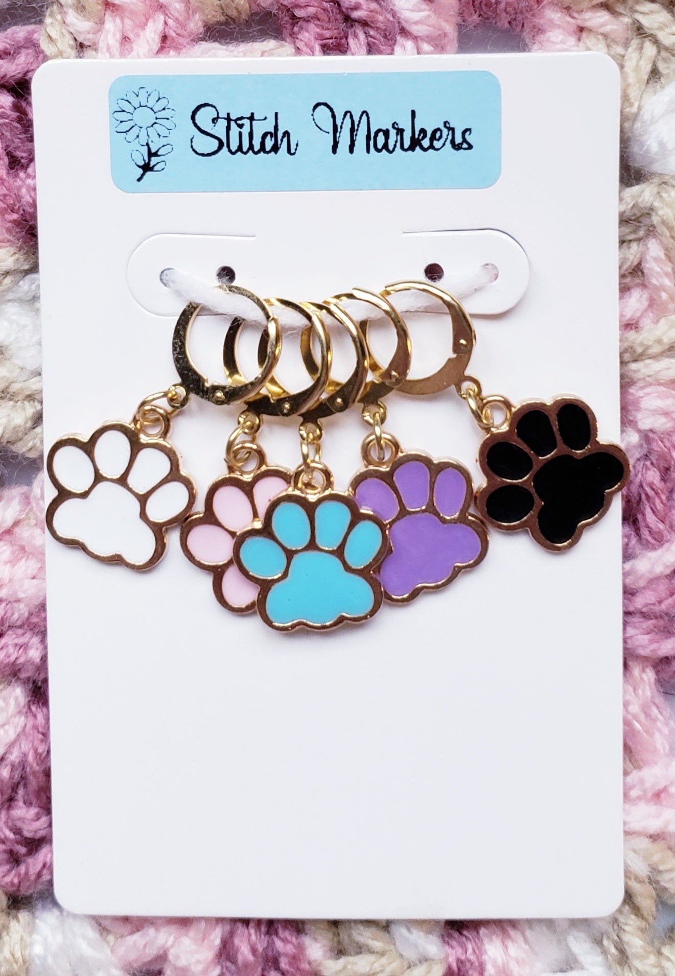 Paw Print Stitch Markers
