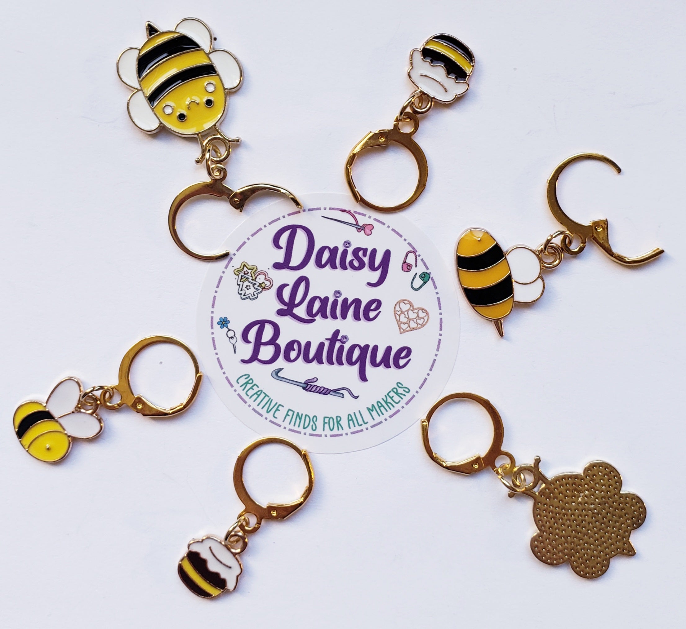 Bee Honey Stitch Markers