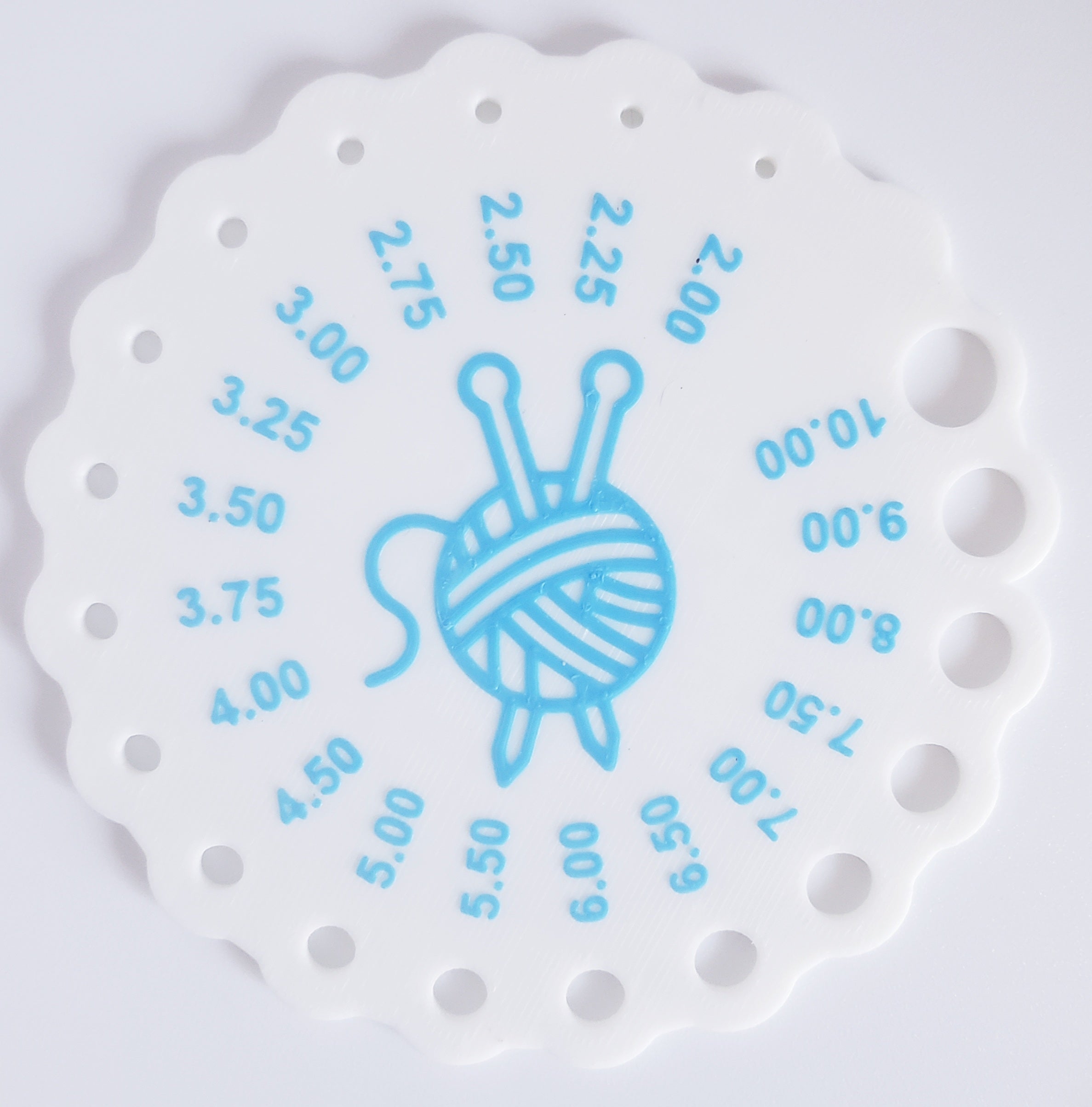 Knitting Needle Gauge 
