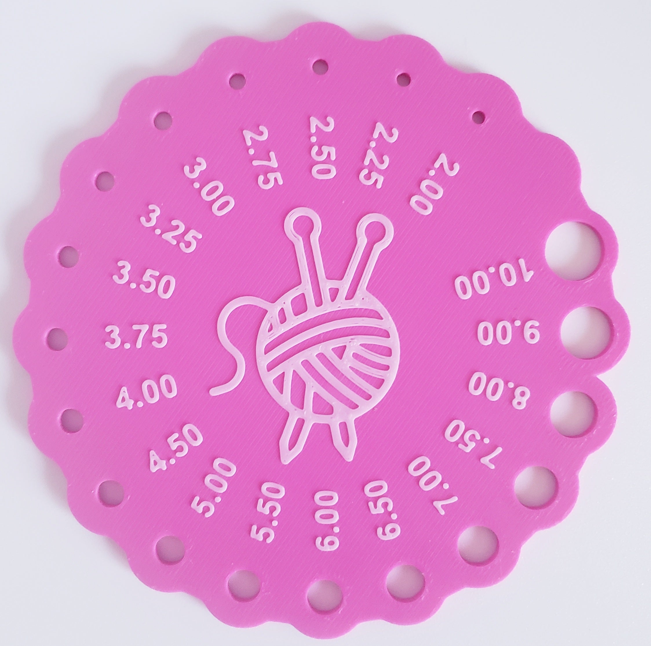 Knitting Needle Gauge 