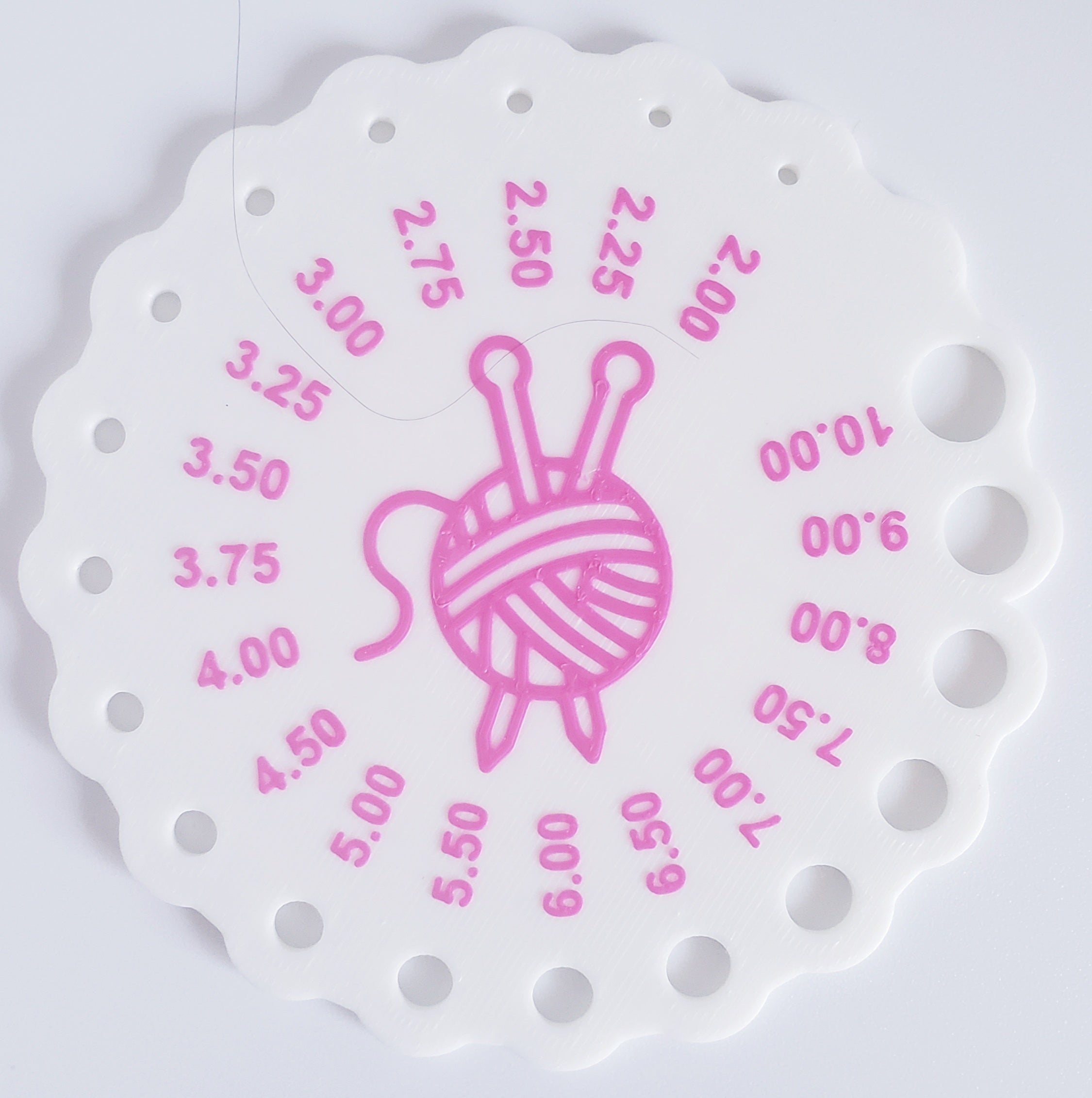Knitting Needle Gauge 