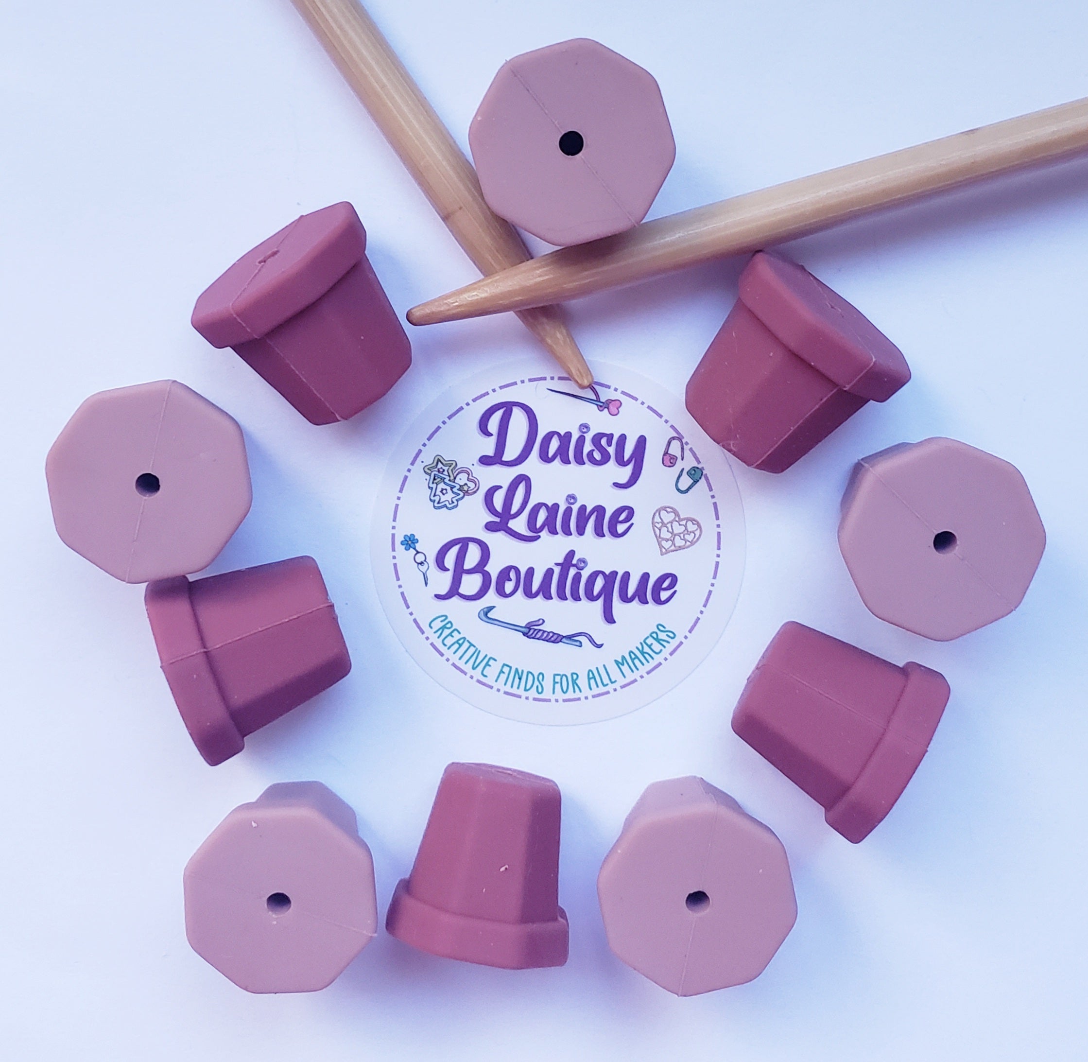Plant Pot Terra Cotta Knitting Needle Point Protectors