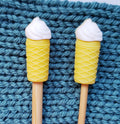 Ice Cream Cone Knitting Needle Point Protectors