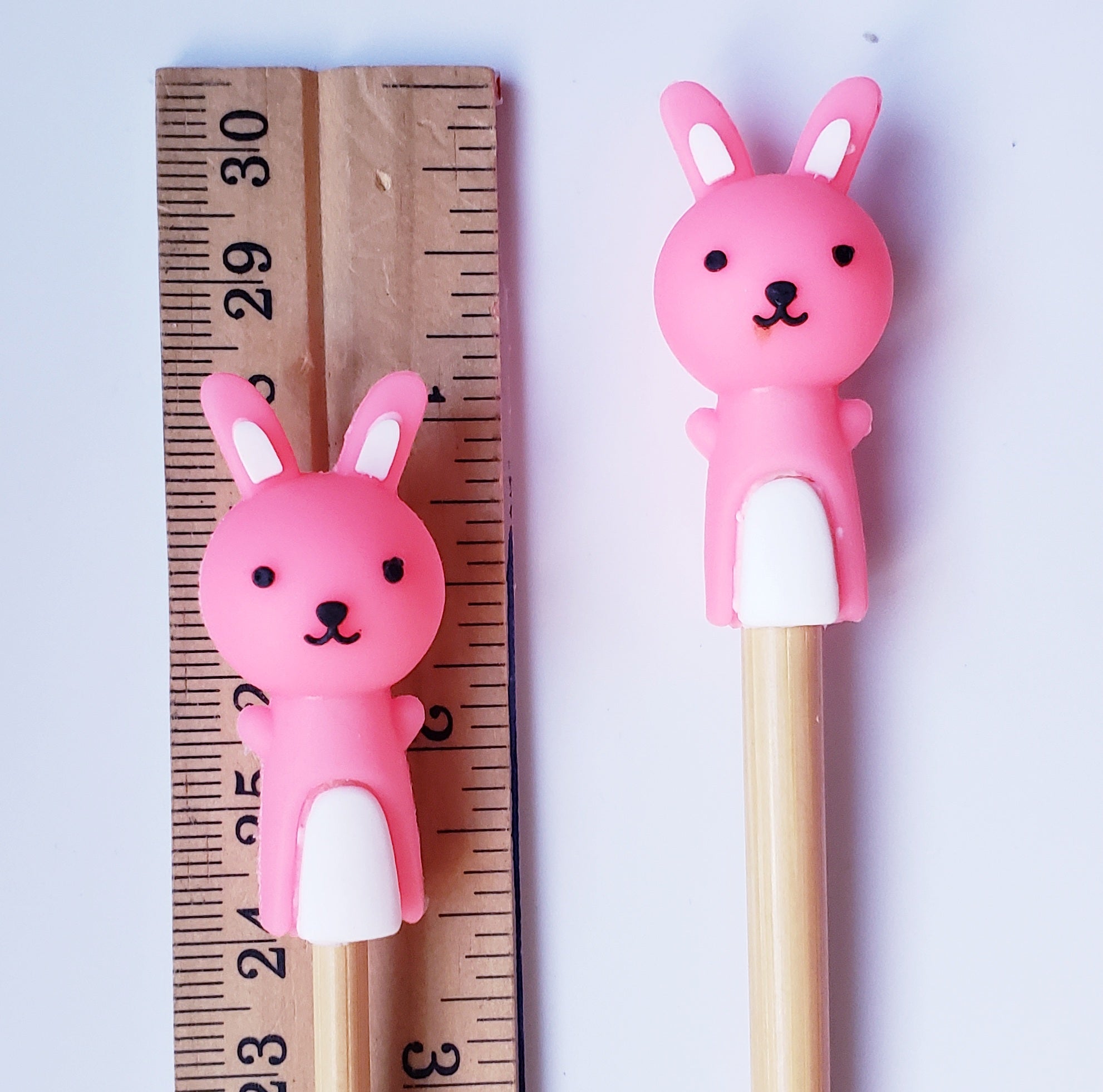 Pink Rabbit Knitting Needle Point Protectors