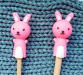 Pink Rabbit Knitting Needle Point Protectors