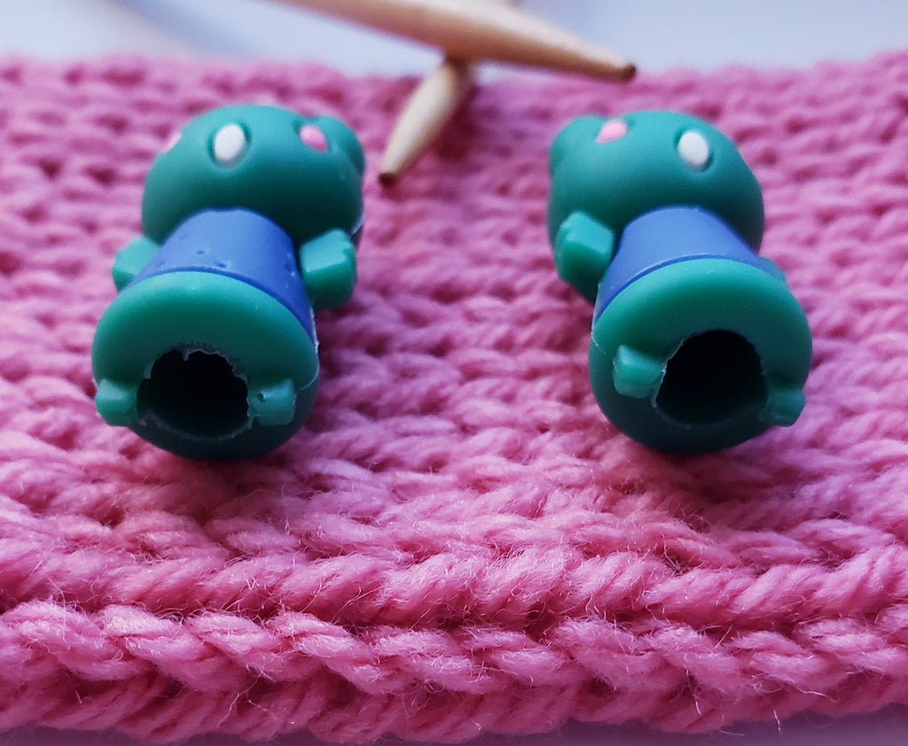 Frog Knitting Needle Point Protectors