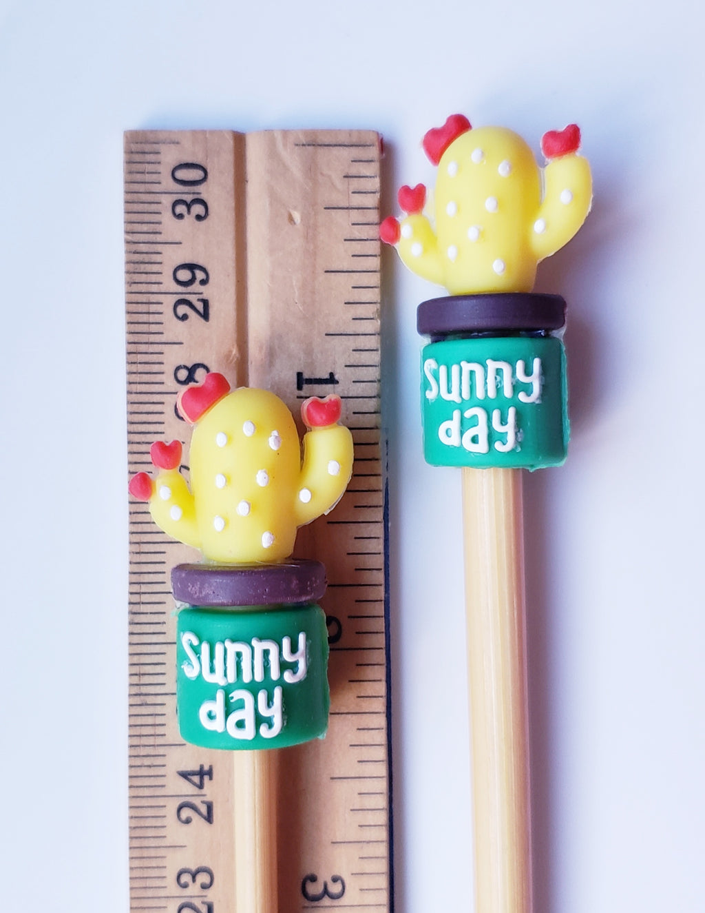 Sunny Day Cactus Knitting Needle Point Protectors