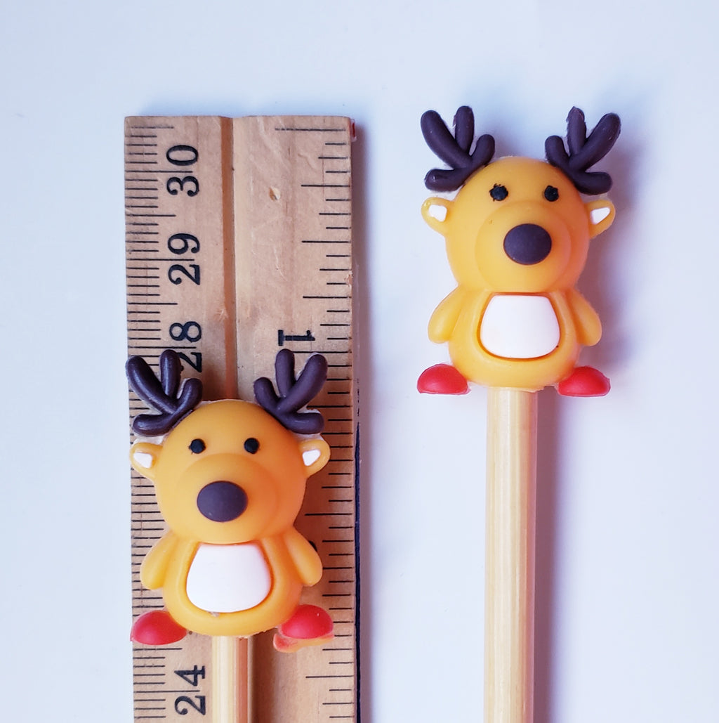 Reindeer Knitting Needle Point Protectors
