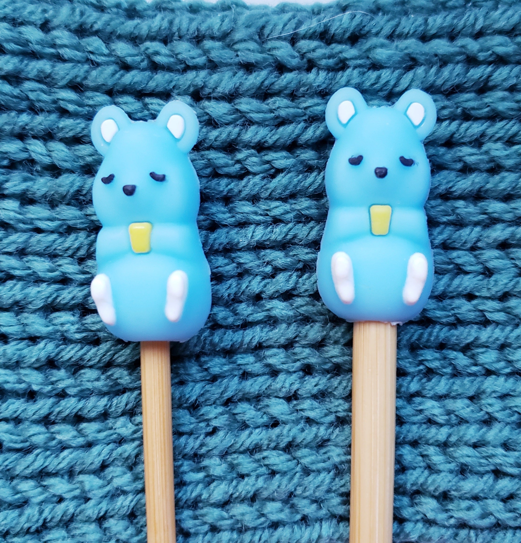 Teddy Bear Knitting Needle Point Protectors