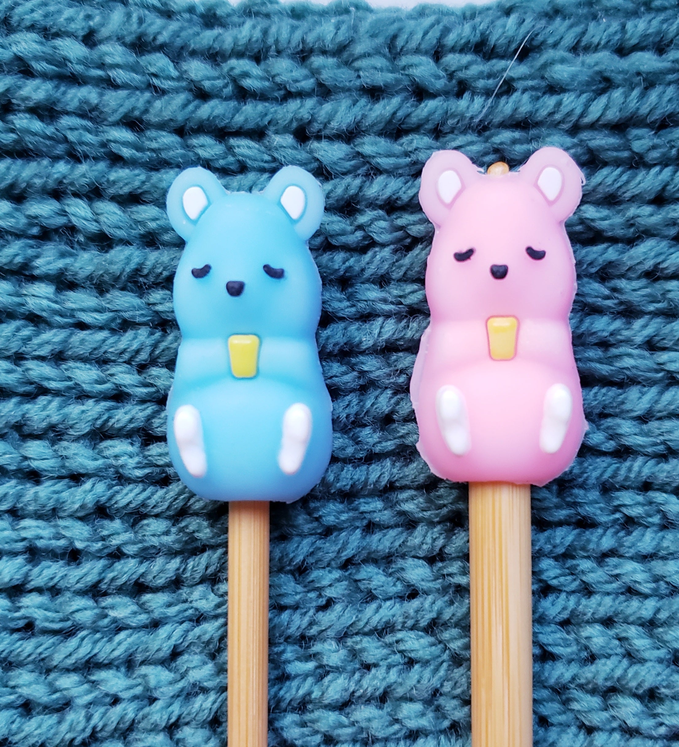Teddy Bear Knitting Needle Point Protectors