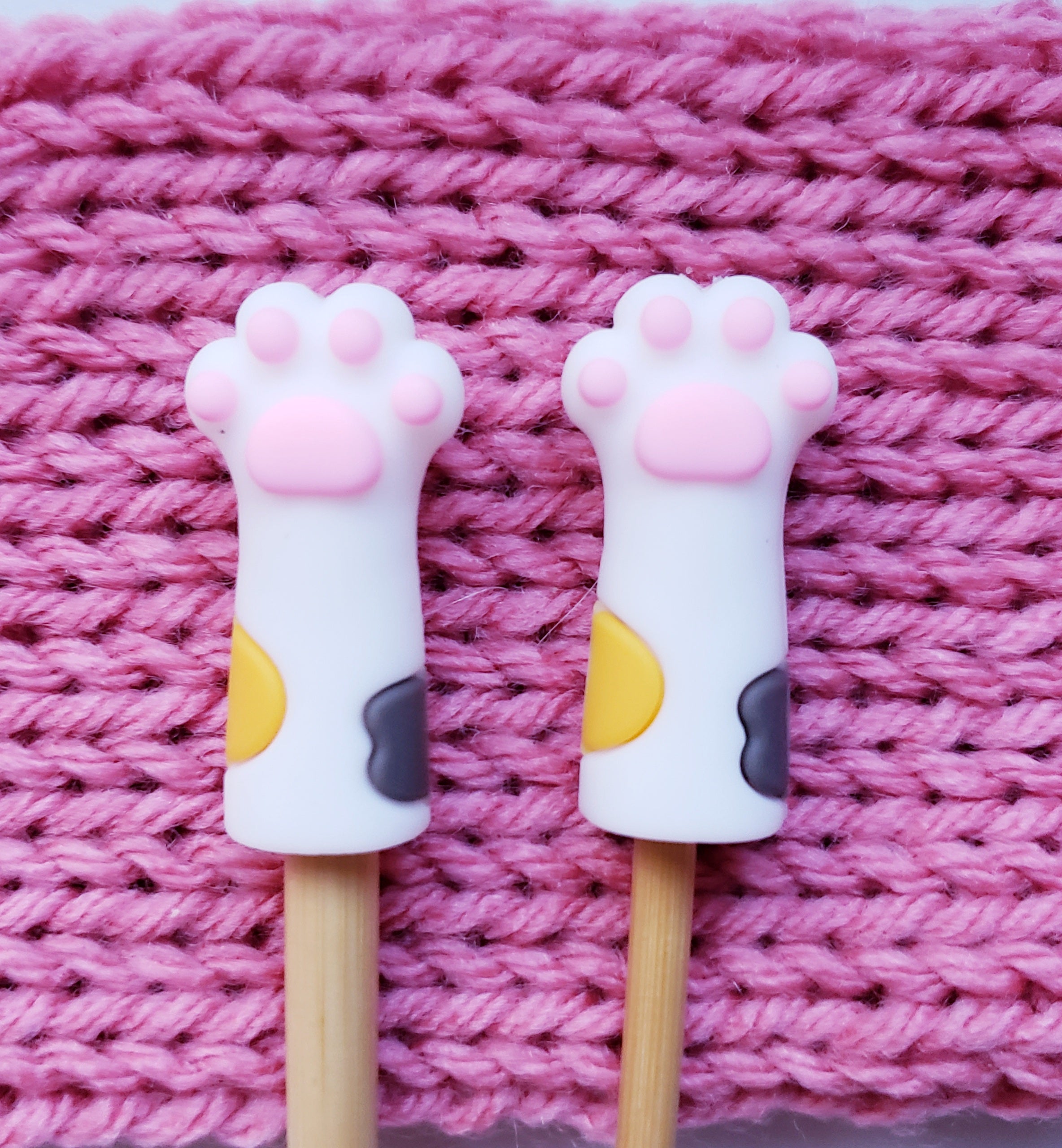 Cat Paws Knitting Needle Point Protectors