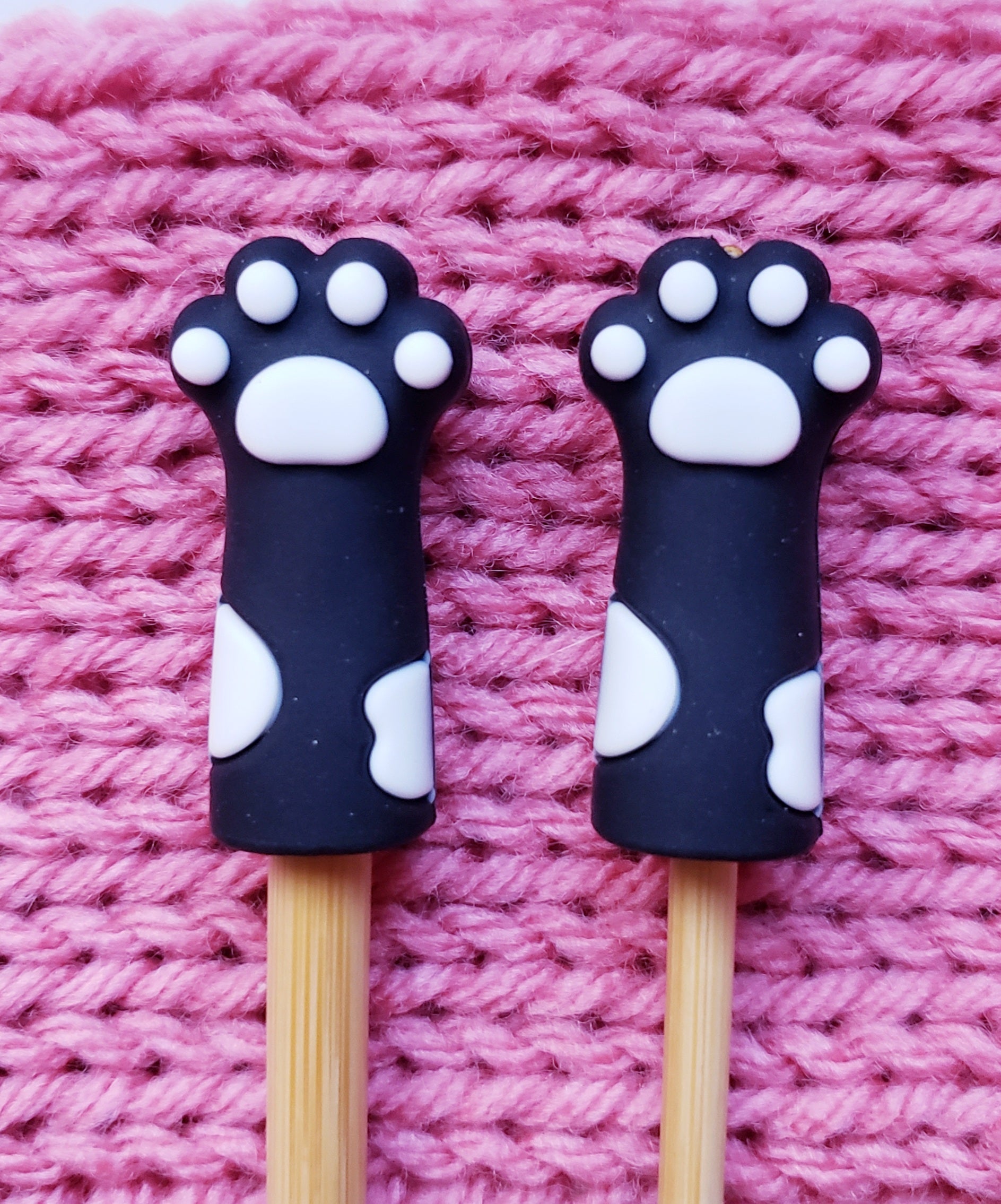 Cat Paws Knitting Needle Point Protectors
