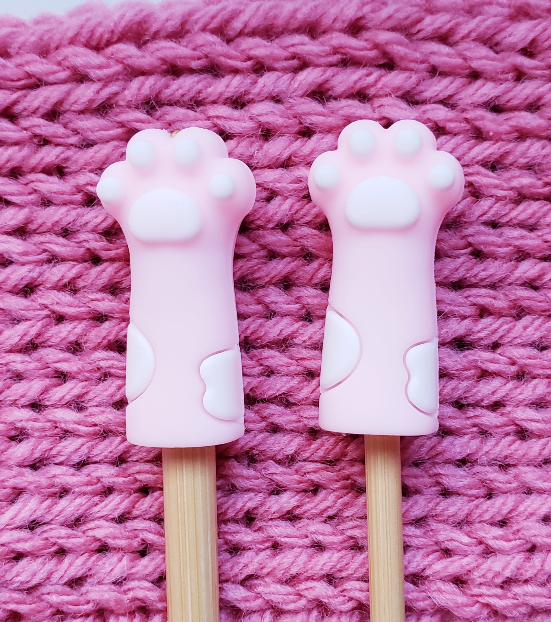 Cat Paws Knitting Needle Point Protectors