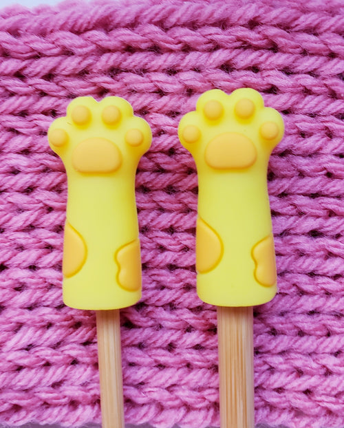 Cat Paws Knitting Needle Point Protectors