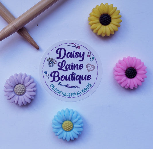 Sunflowers Knitting Needle Point Protectors