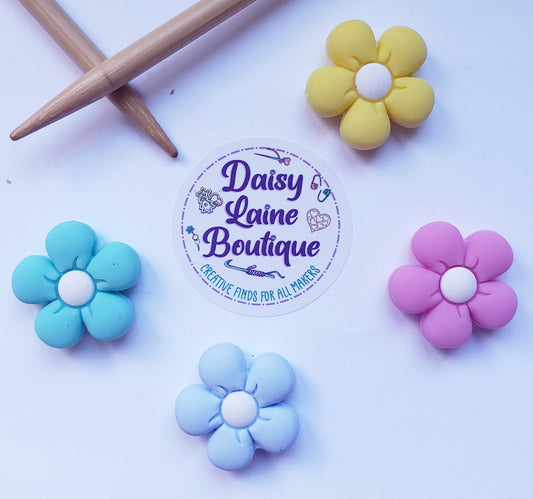 Daisy Flower Knitting Needle Point Protectors
