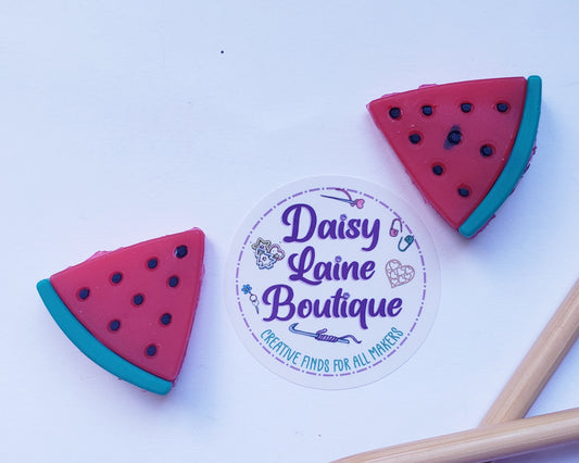Watermelon Slice Knitting Needle Point Protectors