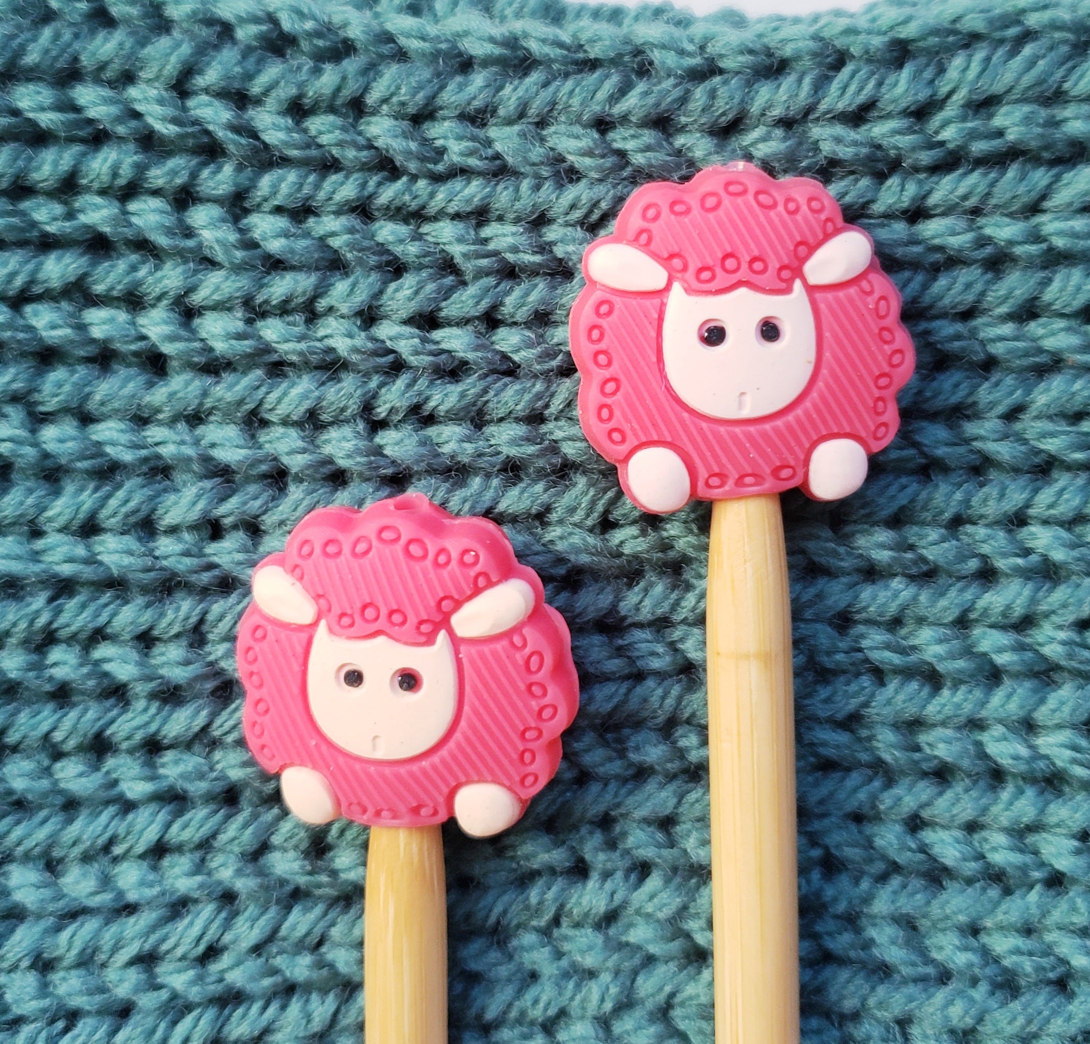 Fuffy Sheep Knitting Needle Point Protectors