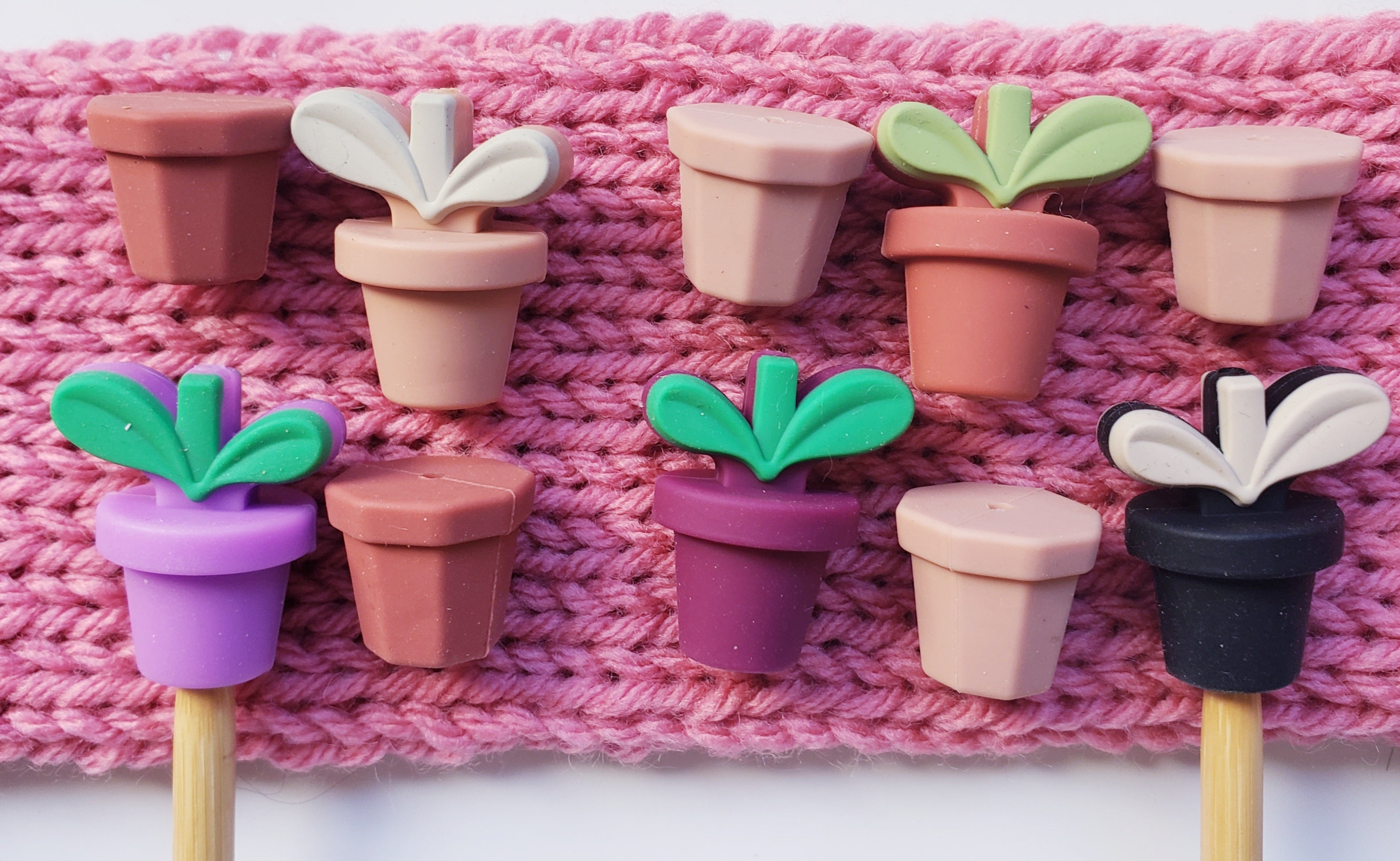 Plant Pot Terra Cotta Knitting Needle Point Protectors