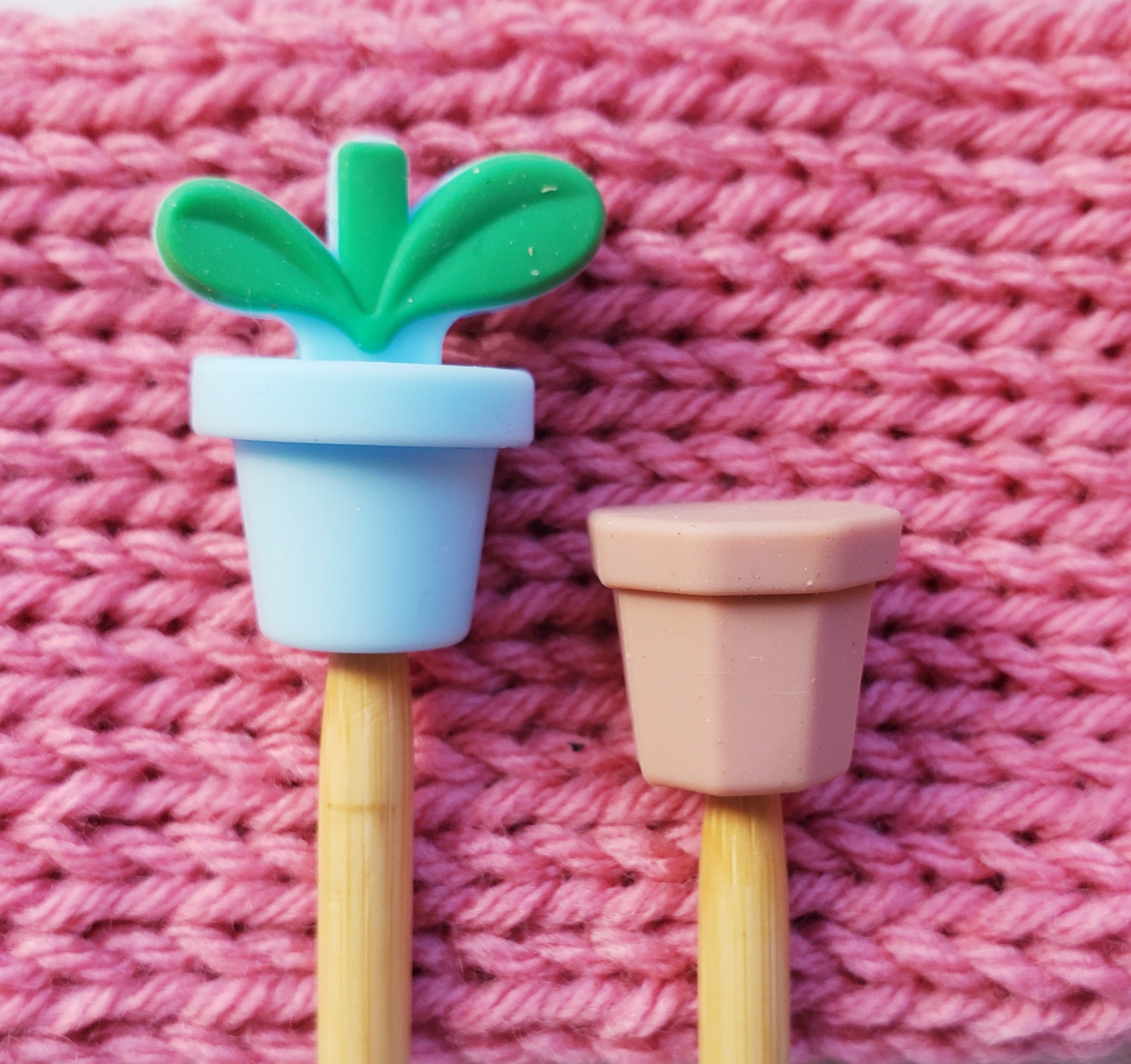 Plant Pot Terra Cotta Knitting Needle Point Protectors