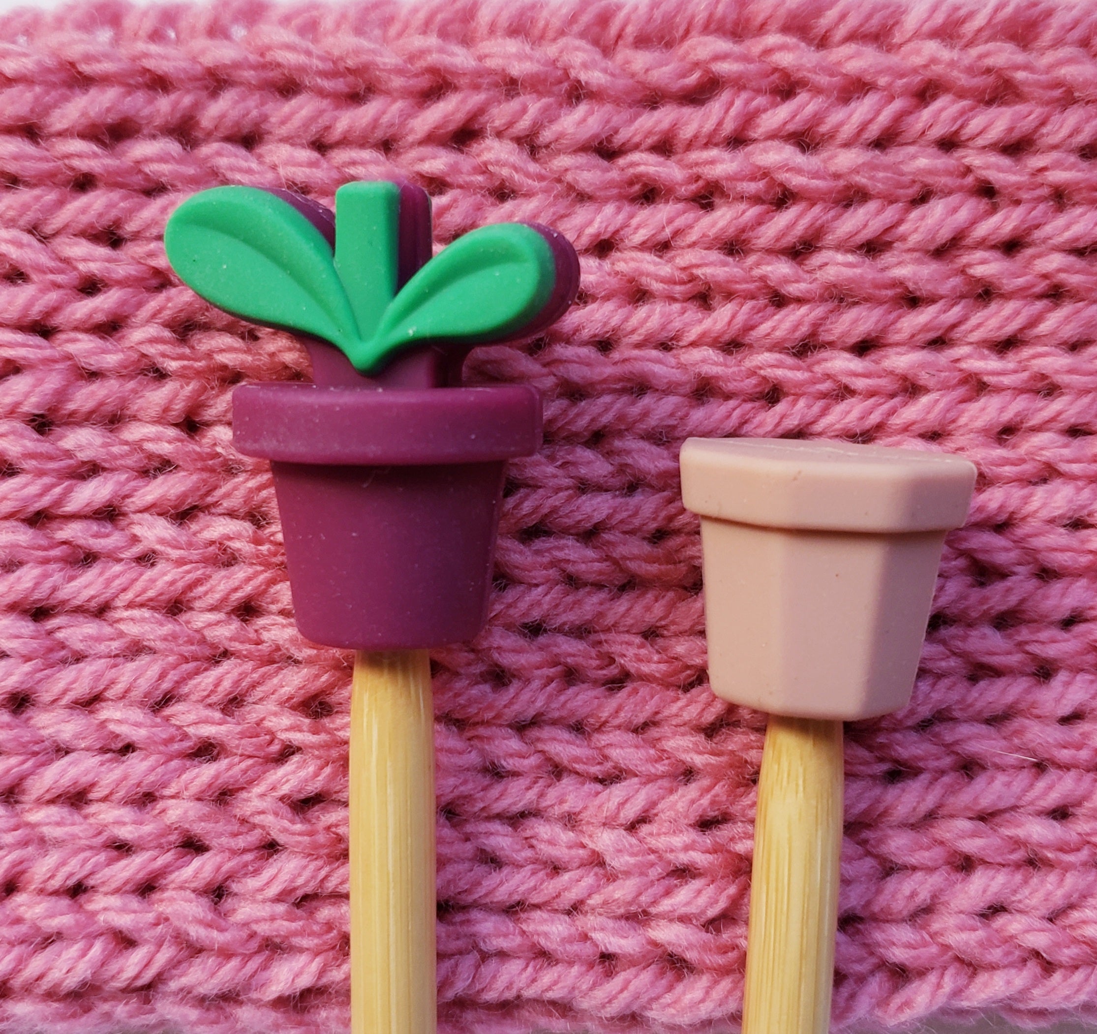 Plant Pot Terra Cotta Knitting Needle Point Protectors
