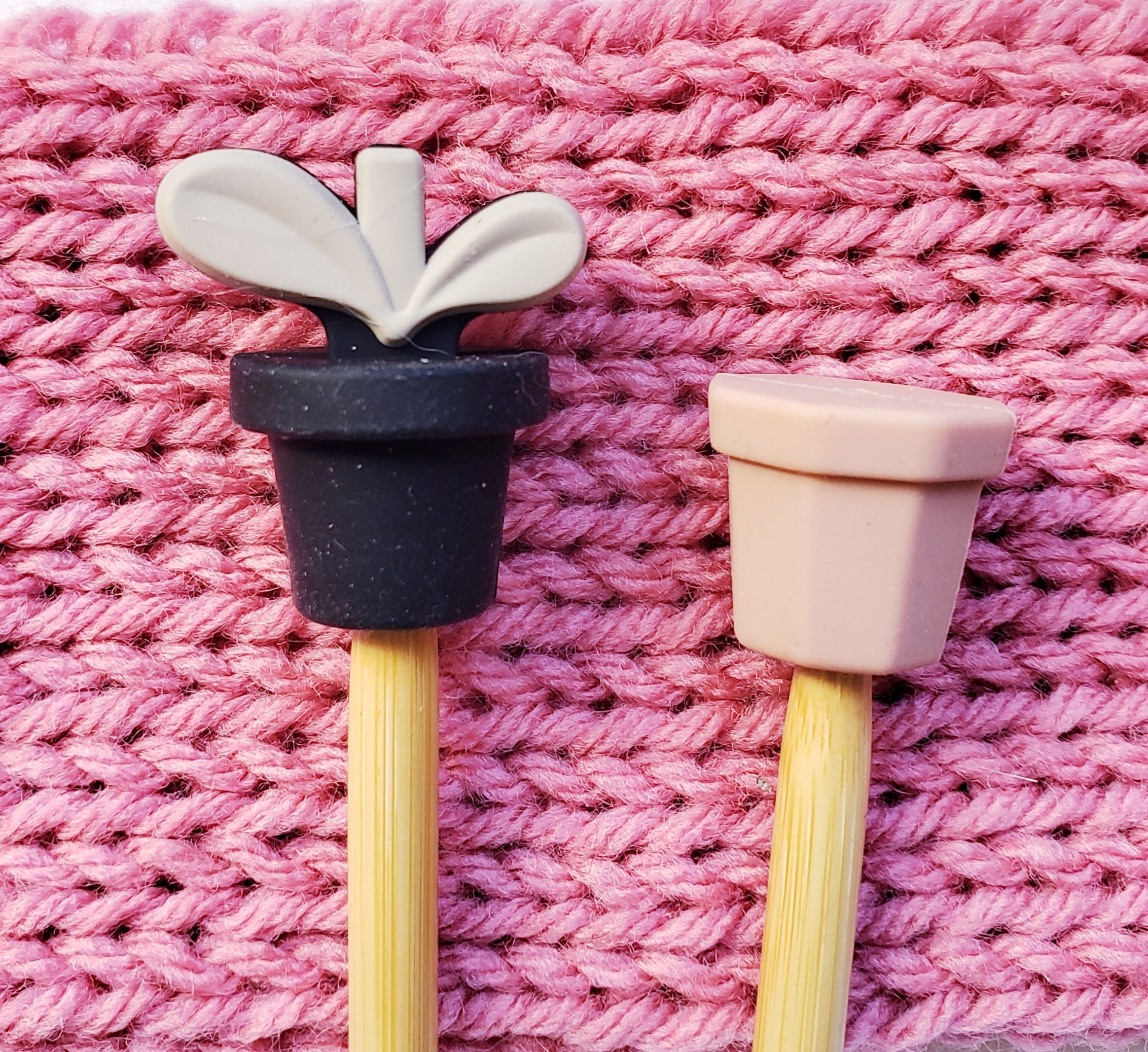 Plant Pot Terra Cotta Knitting Needle Point Protectors