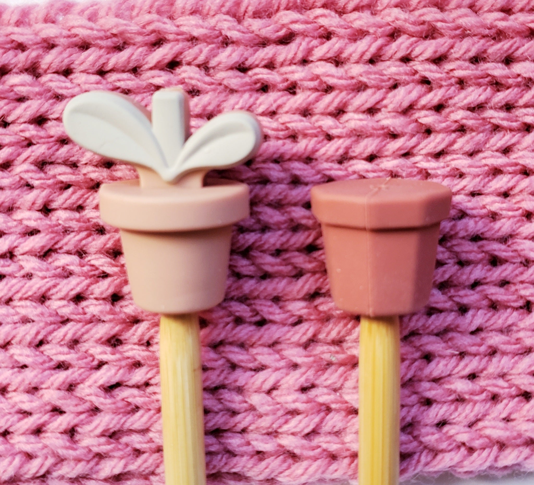 Plant Pot Terra Cotta Knitting Needle Point Protectors